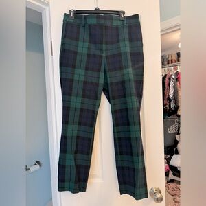 Jcrew Ruby Crop Pant Tartan Plaid size 14